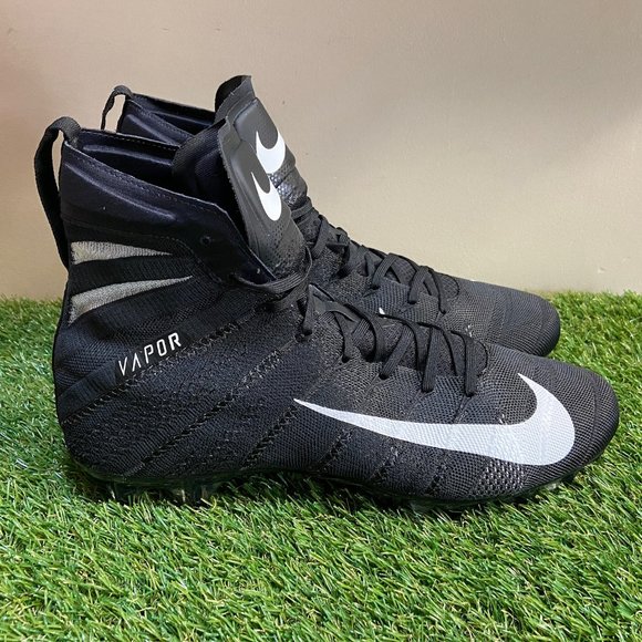 Nike Vapor Untouchable 3 Elite AO3006-010 Black Football Cleats Mens 12.5 NEW main image 4